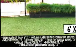 Ollie's 6' X 9' ARTIFICIAL GRASS CARPET offer