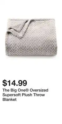 Kohl's The Big One Oversized Supersoft Plush Throw Blanket offer
