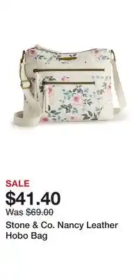 Kohl's Stone & Co. Nancy Leather Hobo Bag offer