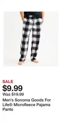 Kohl's Men's Sonoma Goods For Life Microfleece Pajama Pants offer