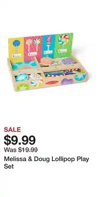 Kohl's Melissa & Doug Lollipop Play Set offer