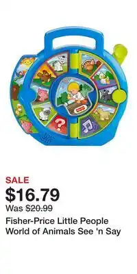 Kohl's Fisher-Price Little People World of Animals See 'n Say offer