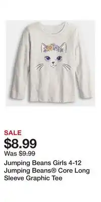 Kohl's Jumping Beans Girls 4-12 Jumping Beans Core Long Sleeve Graphic Tee offer