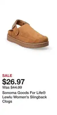 Kohl's Sonoma Goods For Life Lewlu Women's Slingback Clogs offer