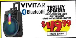 Ollie's VIVITAR TROLLEY SPEAKER offer