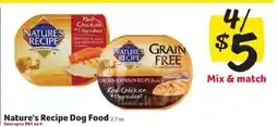 Winn Dixie Nature's Recipe Dog Food offer