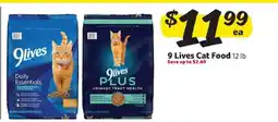 Winn Dixie 9 Lives Cat Food offer