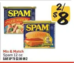 Winn Dixie Spam 12 oz offer