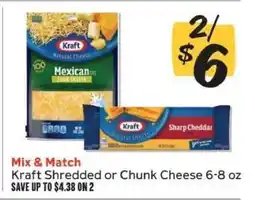 Winn Dixie Kraft Shredded or Chunk Cheese offer