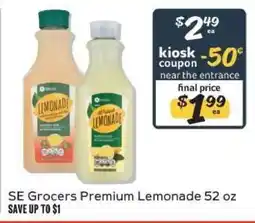 Winn Dixie SE Grocers Premium Lemonade offer