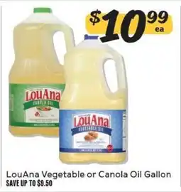 Winn Dixie LouAna Vegetable or Canola Oil Gallon offer