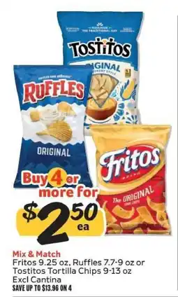 Winn Dixie Fritos, Ruffles, or Tostitos offer