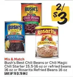Winn Dixie Bush's Best or Rosarita Beans offer