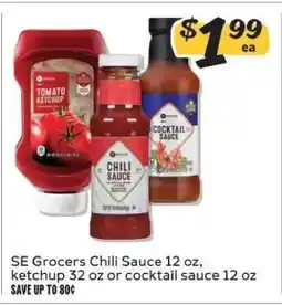 Winn Dixie SE Grocers Chili Sauce, Ketchup, or Cocktail Sauce offer
