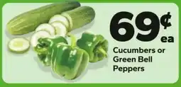 Save a Lot Cucumbers or Green Bell Peppers offer