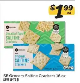 Winn Dixie SE Grocers Saltine Crackers 16 oz offer