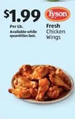 Aldi Tyson Fresh Chicken Wings offer