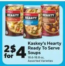 Save a Lot Kaskey's Hearty Ready To Serve Soups offer