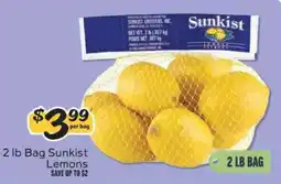 Winn Dixie 2 lb Bag Sunkist Lemons offer