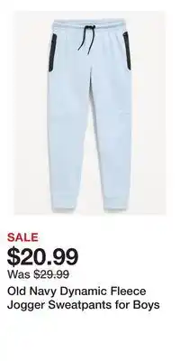Old Navy Old Navy Dynamic Fleece Jogger Sweatpants for Boys offer
