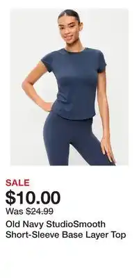 Old Navy Old Navy StudioSmooth Short-Sleeve Base Layer Top offer