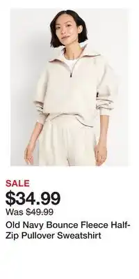 Old Navy Old Navy Bounce Fleece Half-Zip Pullover Sweatshirt offer