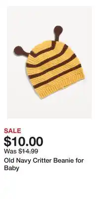 Old Navy Old Navy Critter Beanie for Baby offer