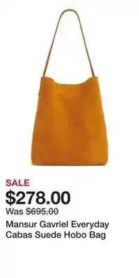 Nordstrom Mansur Gavriel Everyday Cabas Suede Hobo Bag offer