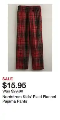 Nordstrom Nordstrom Kids' Plaid Flannel Pajama Pants offer