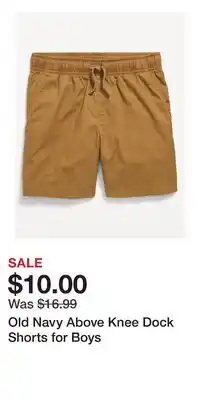 Old Navy Old Navy Above Knee Dock Shorts for Boys offer