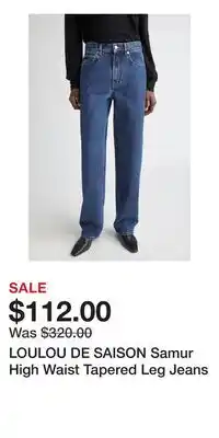 Nordstrom LOULOU DE SAISON Samur High Waist Tapered Leg Jeans offer