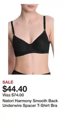 Nordstrom Natori Harmony Smooth Back Underwire Spacer T-Shirt Bra offer