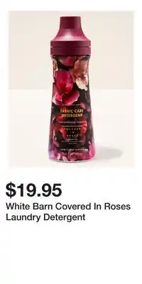 Bath & Body Works White Barn Covered In Roses Laundry Detergent offer