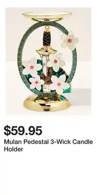 Bath & Body Works Mulan Pedestal 3-Wick Candle Holder offer