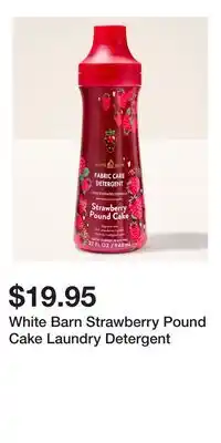 Bath & Body Works White Barn Strawberry Pound Cake Laundry Detergent offer