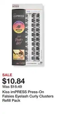 Ulta Beauty Kiss imPRESS Press-On Falsies Eyelash Curly Clusters Refill Pack offer