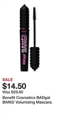 Ulta Beauty Benefit Cosmetics BADgal BANG! Volumizing Mascara offer