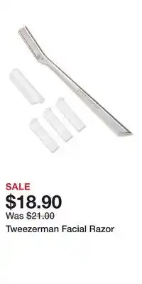 Ulta Beauty Tweezerman Facial Razor offer