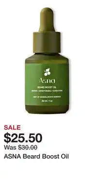 Ulta Beauty ASNA Beard Boost Oil offer