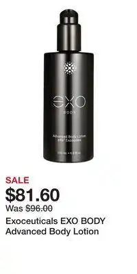 Ulta Beauty Exoceuticals EXO BODY Advanced Body Lotion offer