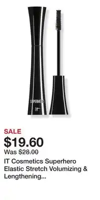 Ulta Beauty IT Cosmetics Superhero Elastic Stretch Volumizing & Lengthening Mascara offer