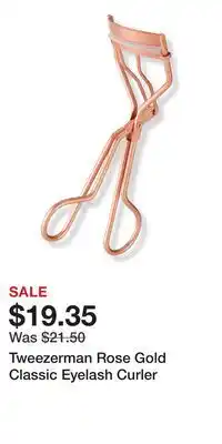 Ulta Beauty Tweezerman Rose Gold Classic Eyelash Curler offer