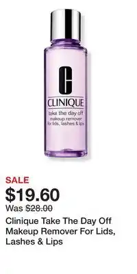 Ulta Beauty Clinique Take The Day Off Makeup Remover For Lids, Lashes & Lips offer