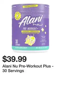 Dick's Sporting Goods Alani Nu Pre-Workout Plus - 30 Servings offer
