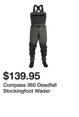 Dick's Sporting Goods Compass 360 Deadfall Stockingfoot Wader offer