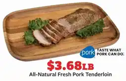 Fareway All-Natural Fresh Pork Tenderloin offer