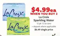 Fareway La Croix Sparkling Water offer