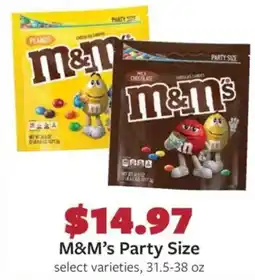 Fareway M&M's Party Size offer
