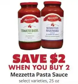 Fareway Mezzetta Pasta Sauce offer