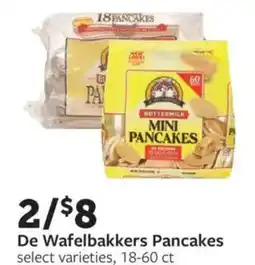 Fareway De Wafelbakkers Pancakes offer